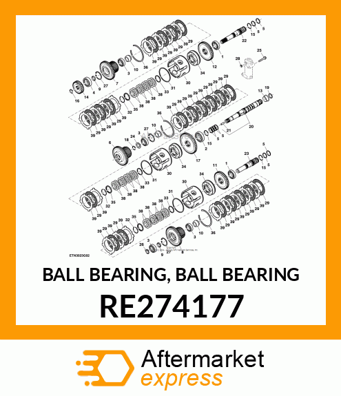 BALL BEARING, BALL BEARING RE274177