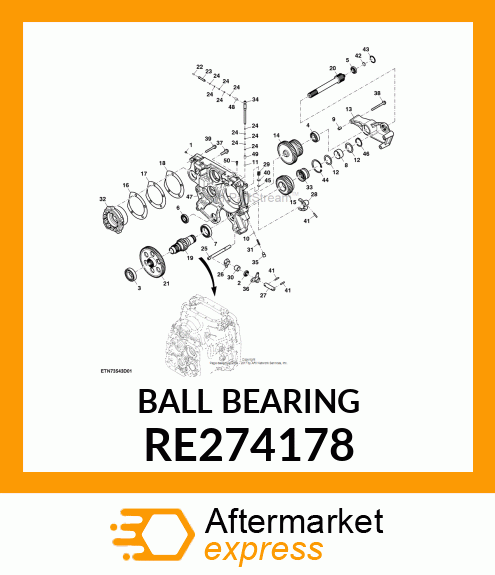 BALL BEARING RE274178