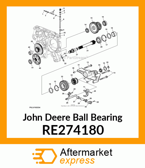 BALL BEARING, BALL BEARING RE274180