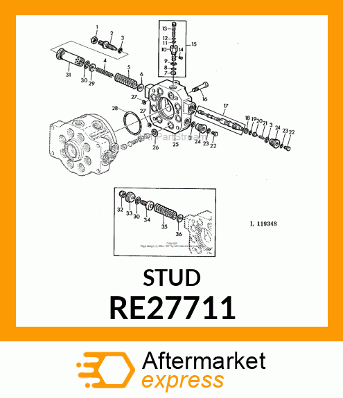 SCREW, ADJUSTING WITH WASHER RE27711