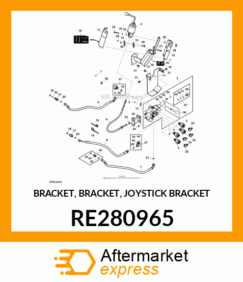 BRACKET, BRACKET, JOYSTICK BRACKET RE280965