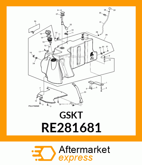 GASKET, FUEL SENDER RE281681