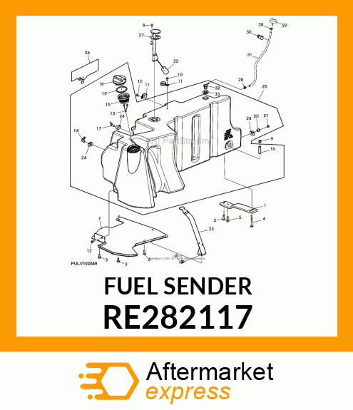 FUEL SENDER, FLOAT ARM RE282117