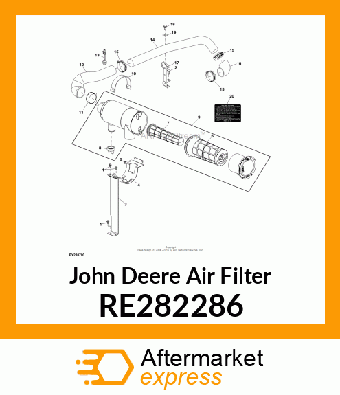 AIR FILTER, PRIMARY RE282286