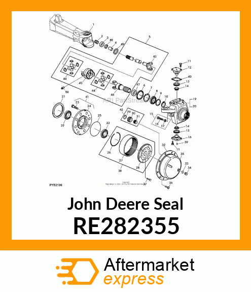 SEAL, MFWD AXLE SHAFT TO AXLE HOUSI RE282355