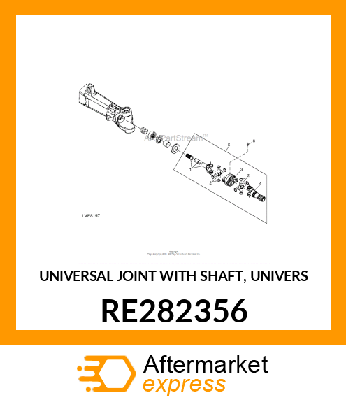 UNIVERSAL JOINT WITH SHAFT, UNIVERS RE282356