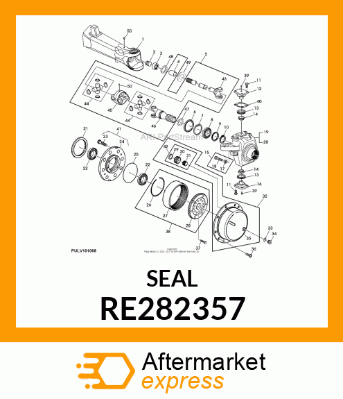 SEAL, MFWD AXLE SUN PINION SHAFT TO RE282357