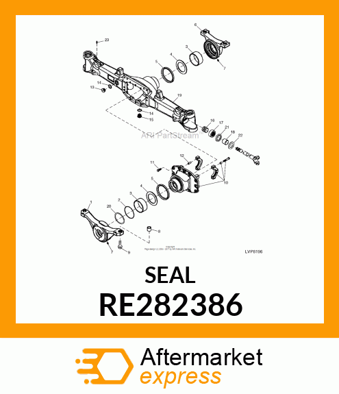 SEAL, MFWD AXLE SHAFT TO AXLE HOUSI RE282386