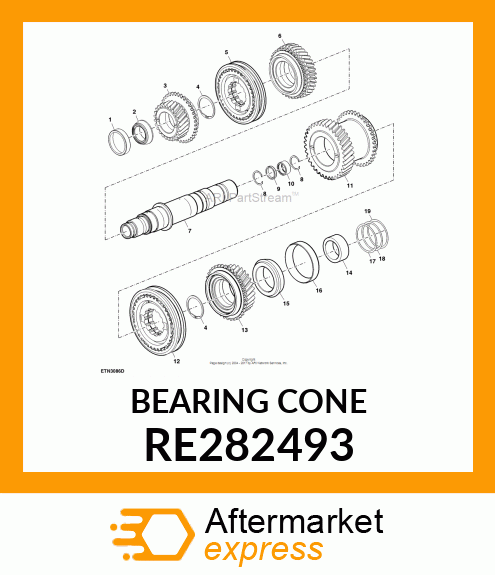 BEARING CONE RE282493