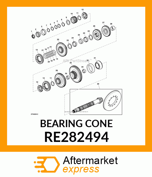 BEARING CONE RE282494