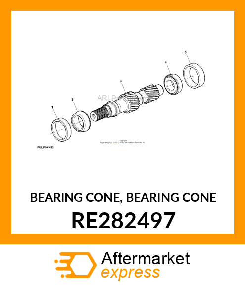 BEARING CONE, BEARING CONE RE282497