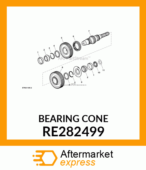 BEARING CONE RE282499