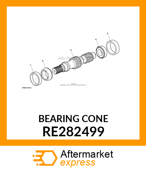 BEARING CONE RE282499