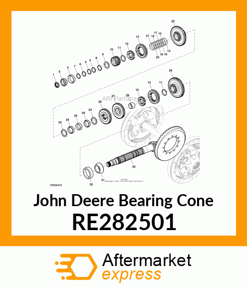 BEARING CONE RE282501