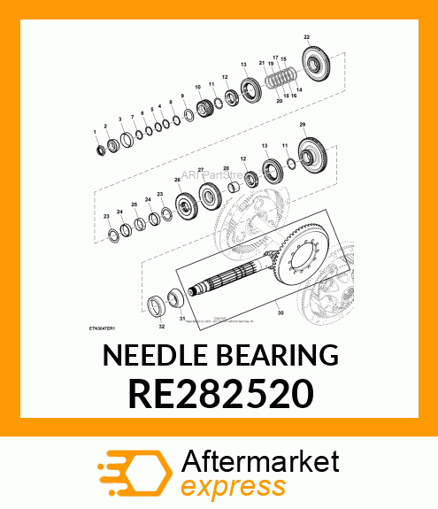 NEEDLE BEARING RE282520