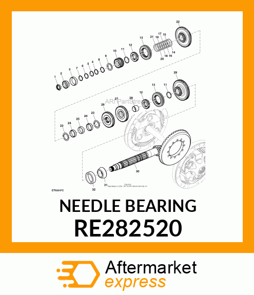 NEEDLE BEARING RE282520