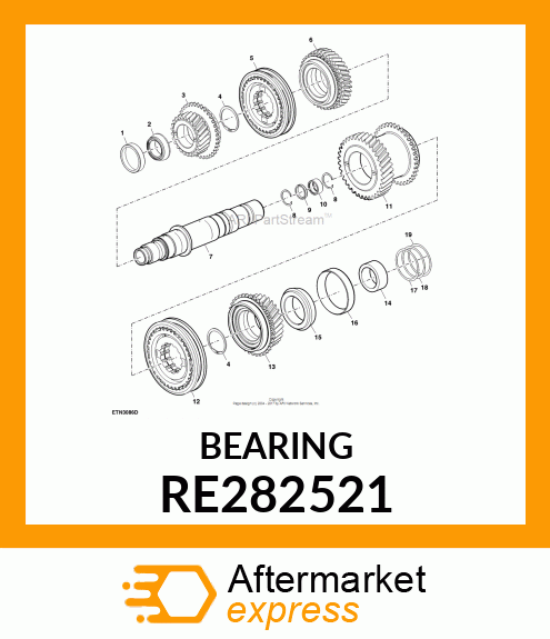 NEEDLE BEARING RE282521