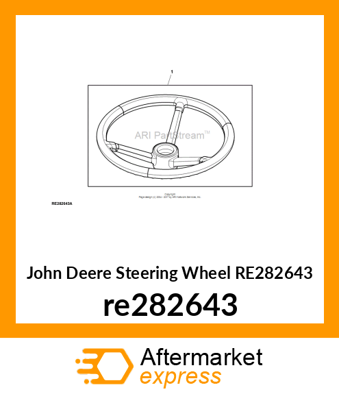 STEERING WHEEL, LEATHER re282643