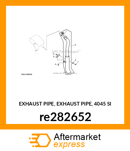 EXHAUST PIPE, EXHAUST PIPE, 4045 SI re282652
