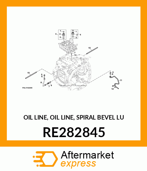 OIL LINE, OIL LINE, SPIRAL BEVEL LU RE282845