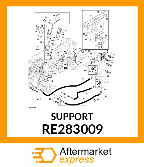 BRACKET, MID MOUNT SCV, ASSEMBLY RE283009