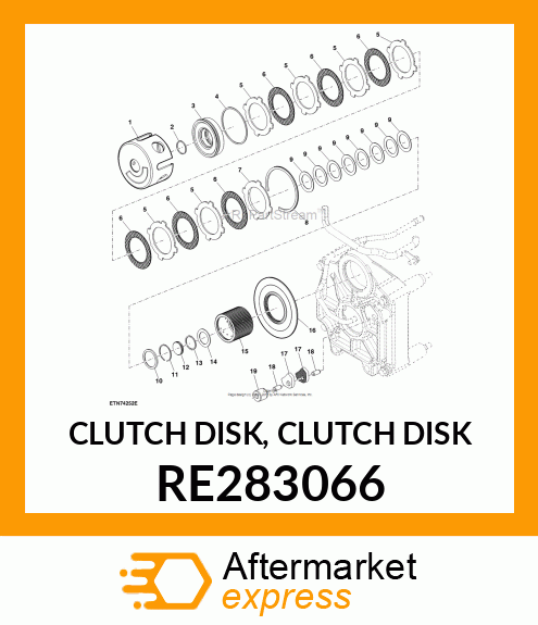 CLUTCH DISK, CLUTCH DISK RE283066