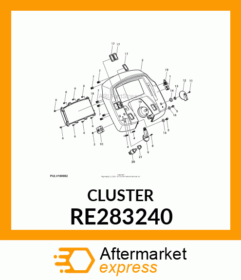 INSTRUMENT CLUSTER, INSTRUMENT CLUS RE283240