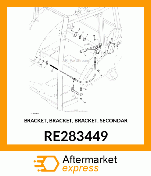 BRACKET, BRACKET, BRACKET, SECONDAR RE283449