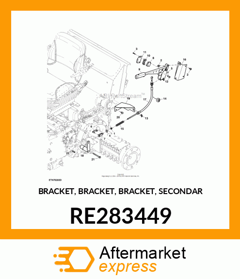 BRACKET, BRACKET, BRACKET, SECONDAR RE283449