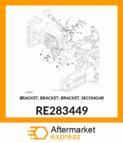 BRACKET, BRACKET, BRACKET, SECONDAR RE283449