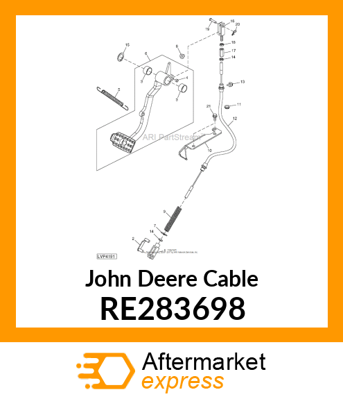 CABLE, CS/TSS TRACTION CLUTCH RE283698