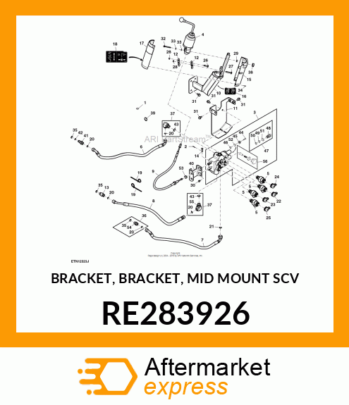 BRACKET, BRACKET, MID MOUNT SCV RE283926