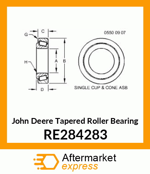 TAPERED ROLLER BEARING RE284283