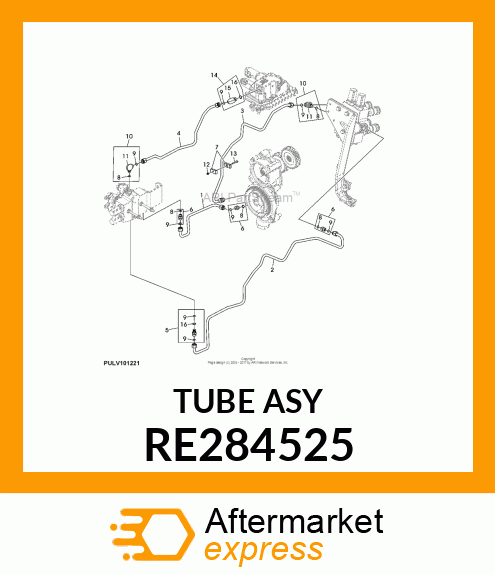 OIL LINE, REAR SCV SUPPLY, TRIPLE M RE284525