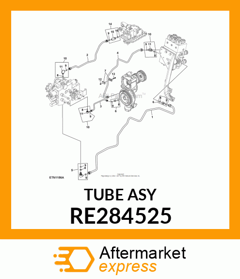 OIL LINE, REAR SCV SUPPLY, TRIPLE M RE284525