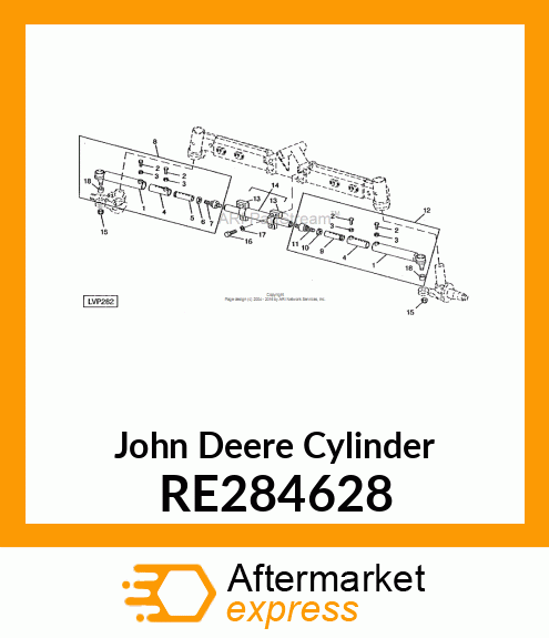 CYLINDER, CYLINDER, CA641511 STEERI RE284628