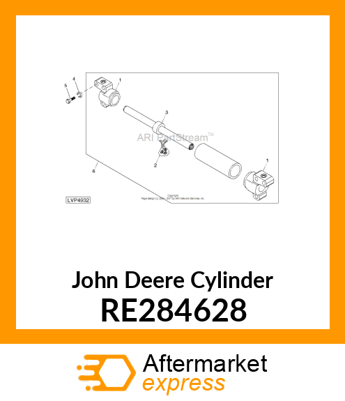 CYLINDER, CYLINDER, CA641511 STEERI RE284628