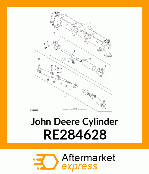 CYLINDER, CYLINDER, CA641511 STEERI RE284628