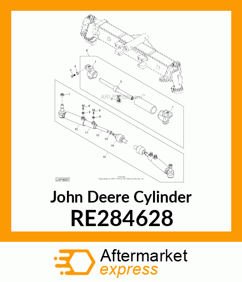 CYLINDER, CYLINDER, CA641511 STEERI RE284628