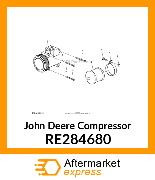 COMPRESSOR, 10SRE18 RE284680