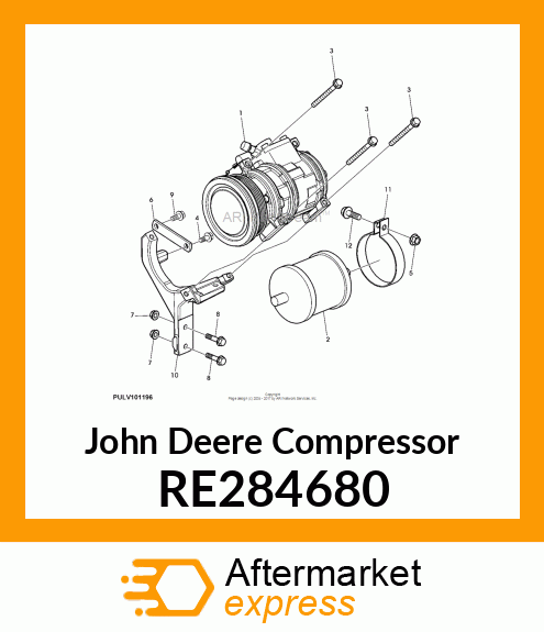 COMPRESSOR, 10SRE18 RE284680