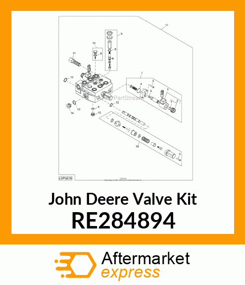 VALVE KIT, LOAD CHECK amp; FLOW CONTRO RE284894