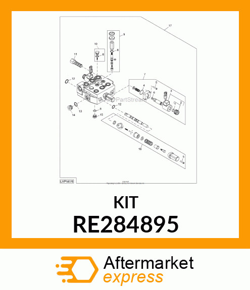 VALVE KIT, SEAL KIT, DELUXE SCV RE284895