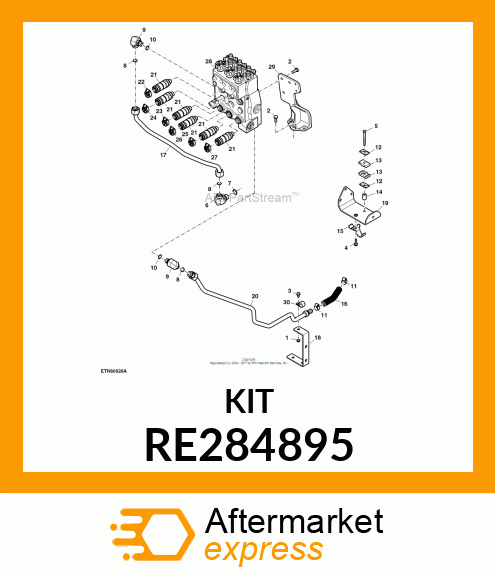 VALVE KIT, SEAL KIT, DELUXE SCV RE284895