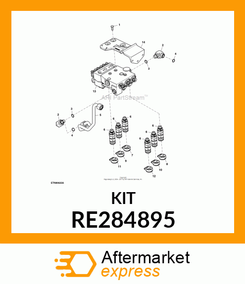 VALVE KIT, SEAL KIT, DELUXE SCV RE284895