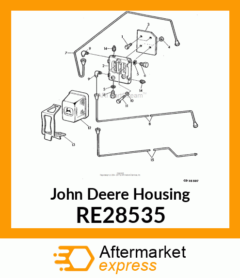 EMBASE DE FILTRE A FUEL RE28535