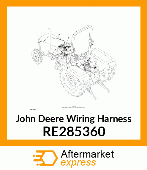 WIRING HARNESS, WIRING HARNESS, REA RE285360