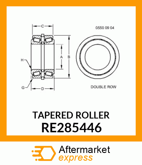 TAPERED ROLLER BEARING, ASSEMBLY, P RE285446