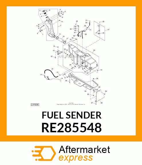 FUEL SENDER, FUEL SENDER RE285548