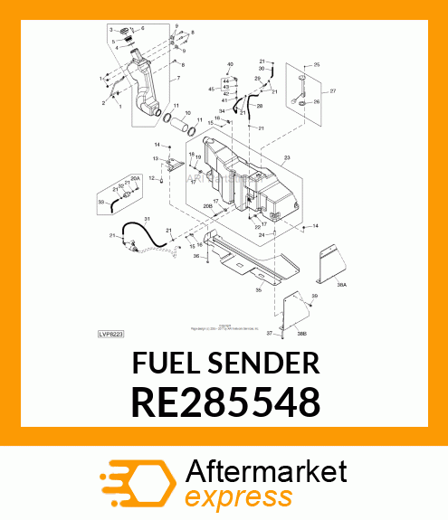 FUEL SENDER, FUEL SENDER RE285548